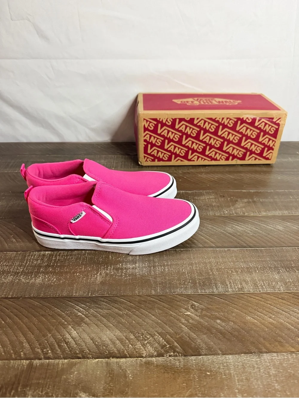 Vans Kids Classic Slip-On Sneakers - Bright Pink